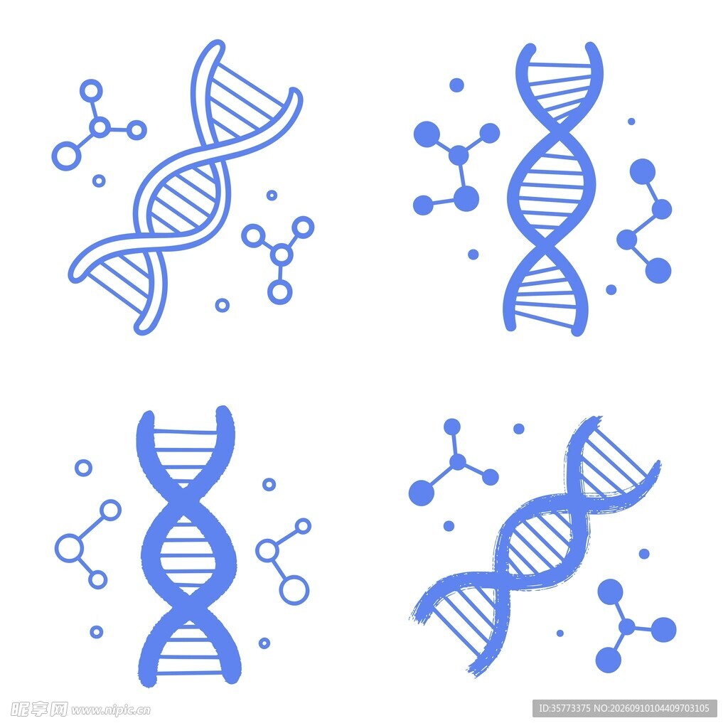 DNA 分子素材