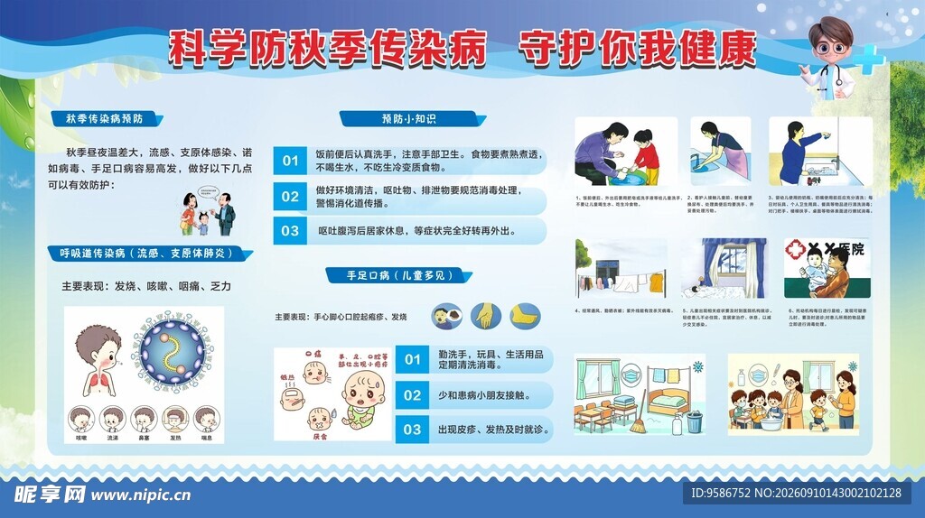 秋季健康宣传栏