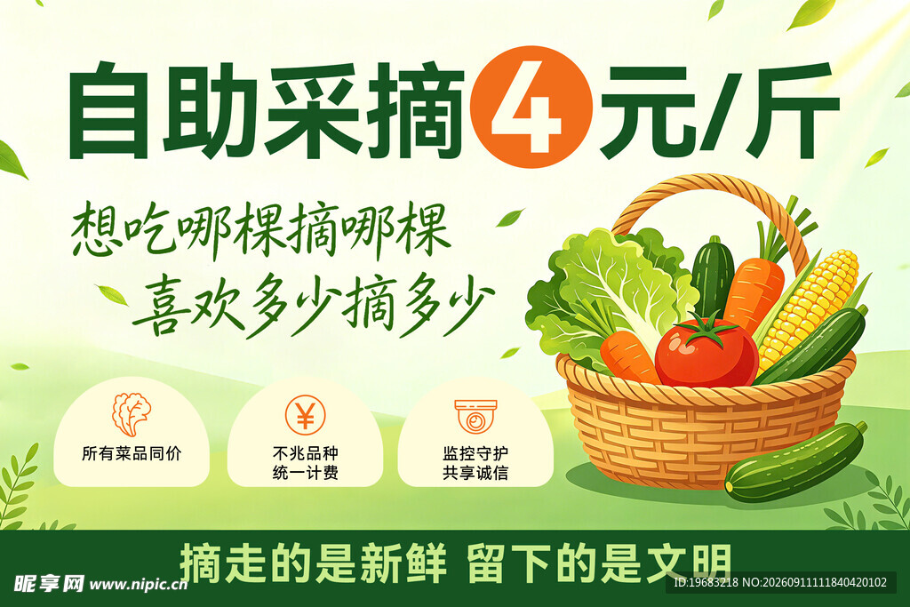 自助采摘 新鲜果蔬