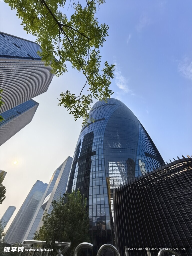现代都市摩天大楼景观