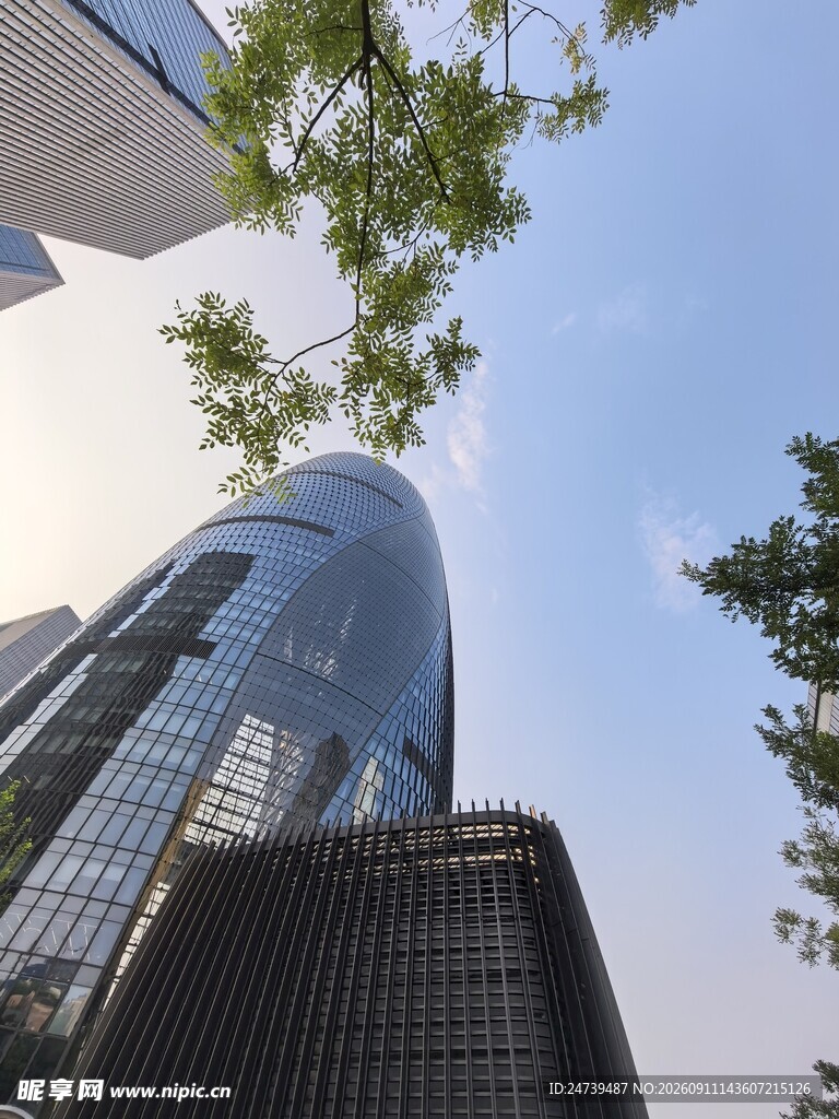 摩天大楼仰视景观