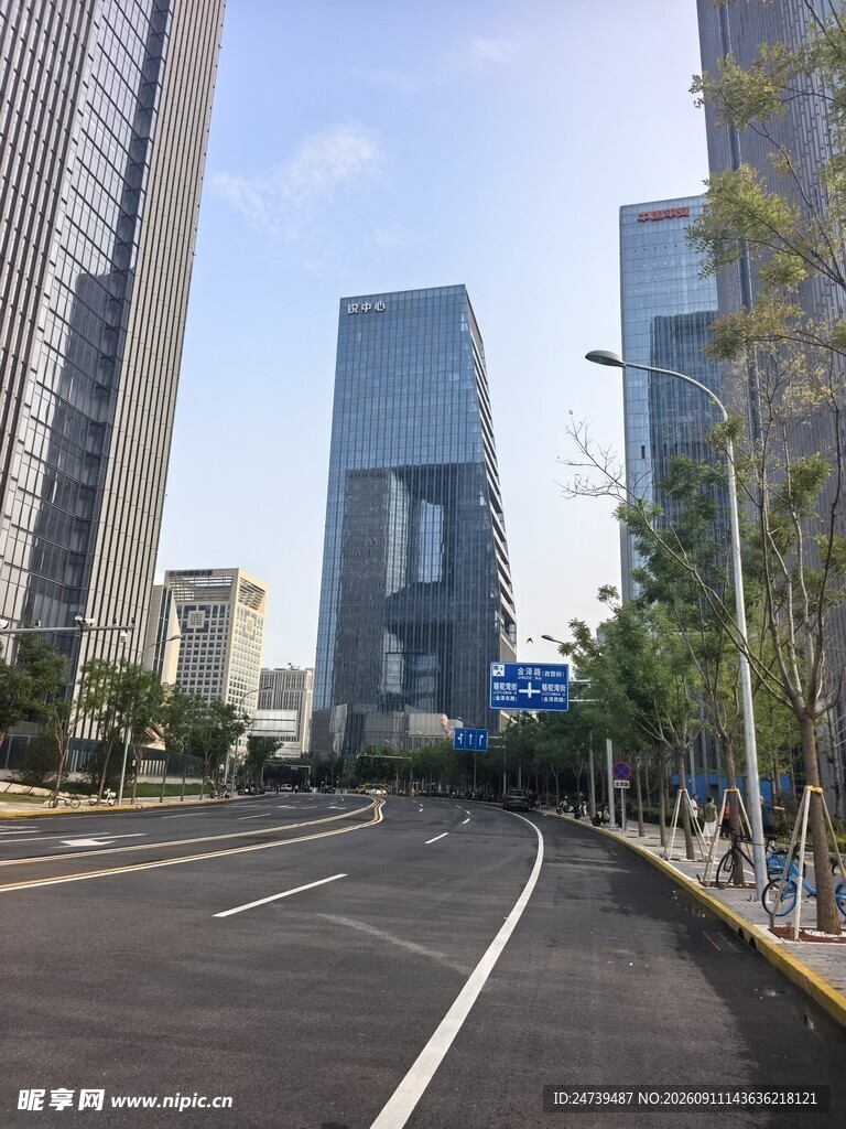 城市高楼街道风景