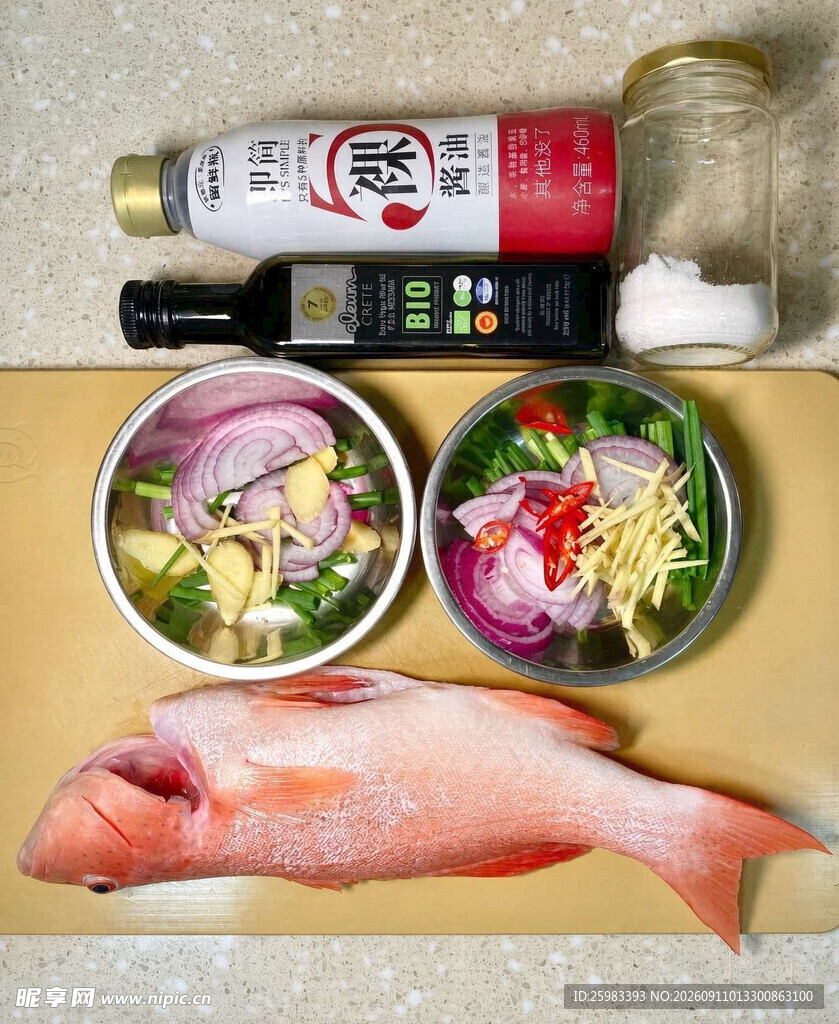 蒸鱼食材