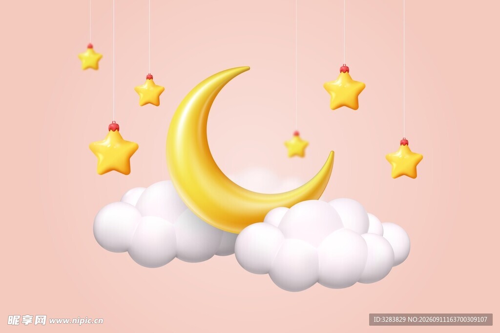 星空晚安素材