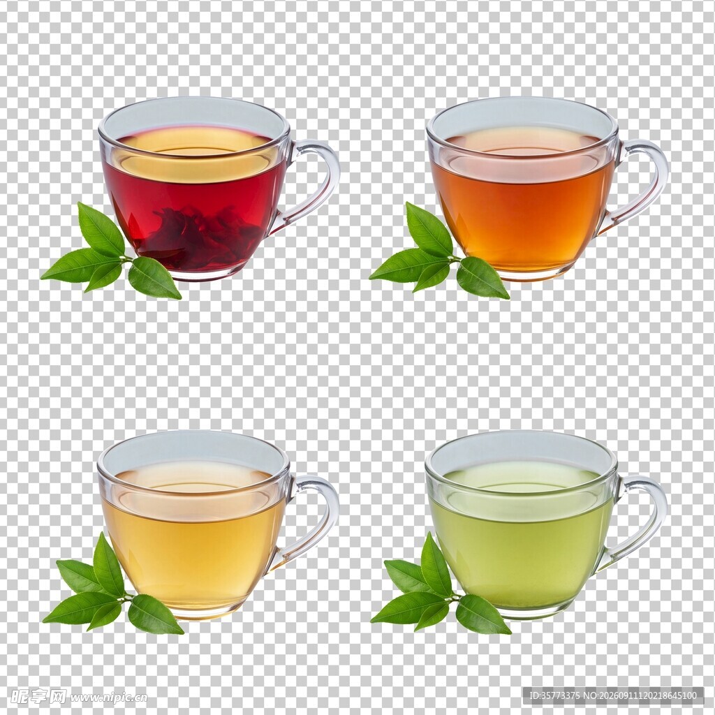 茶饮组合素材