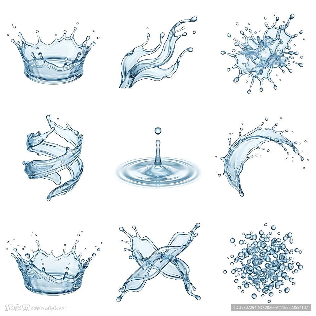 水花素材合集