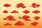 红金祥云素材