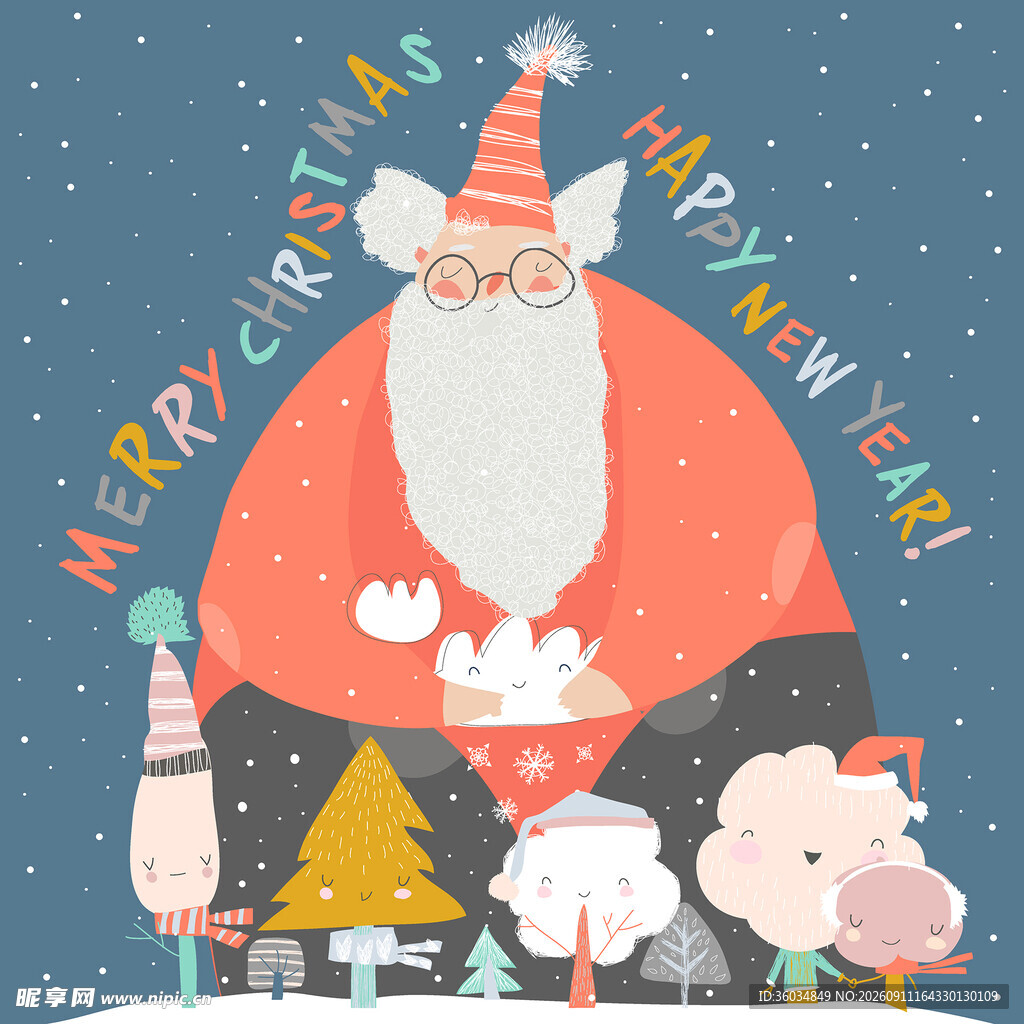 动漫卡通元素背景插画素材