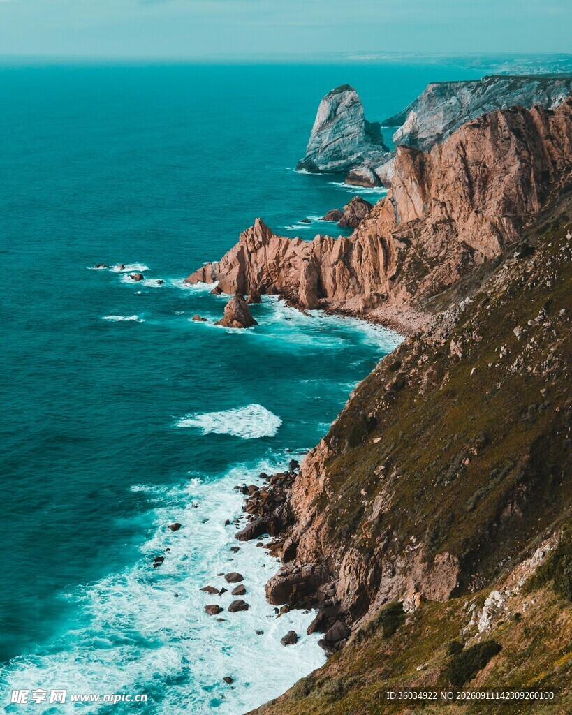 壮丽海岸风光海崖美景