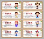 56个民族展板 