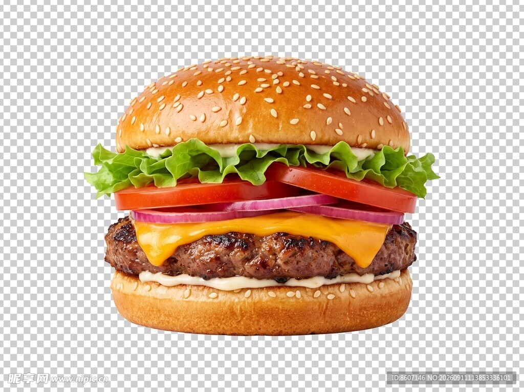 牛肉汉堡素材