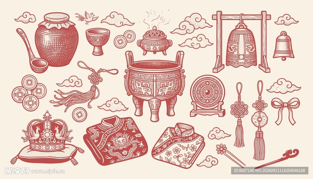 国风复古元素集