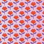 紫色背景花卉图案纹理