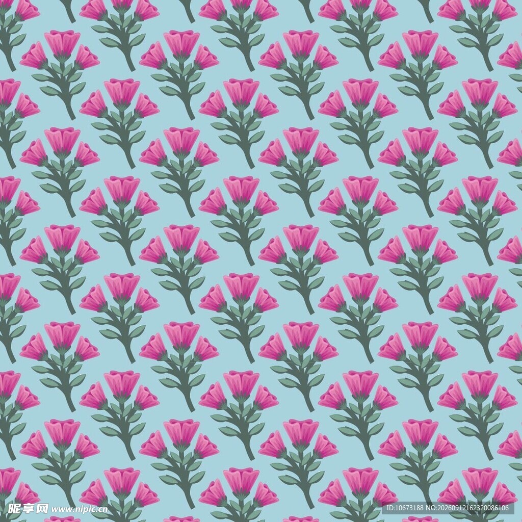 粉色花卉图案背景纹理