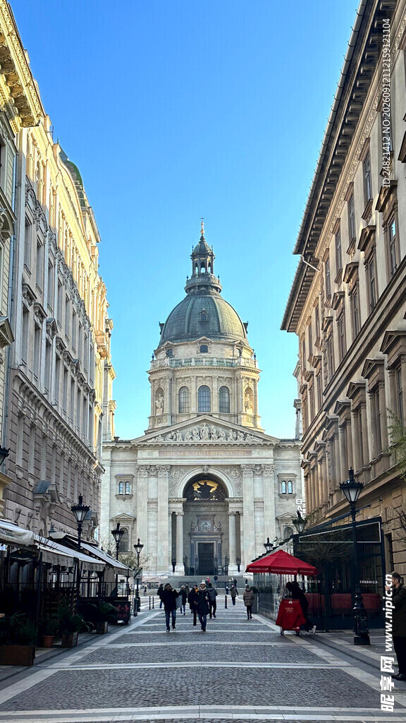 欧洲城市街道古典建筑景观