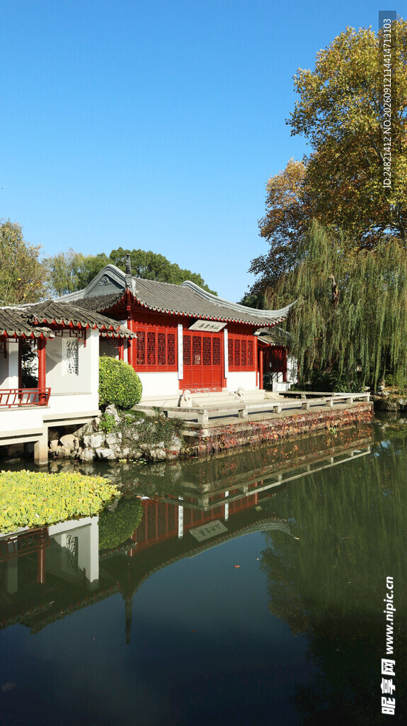 江南水乡中式建筑风景