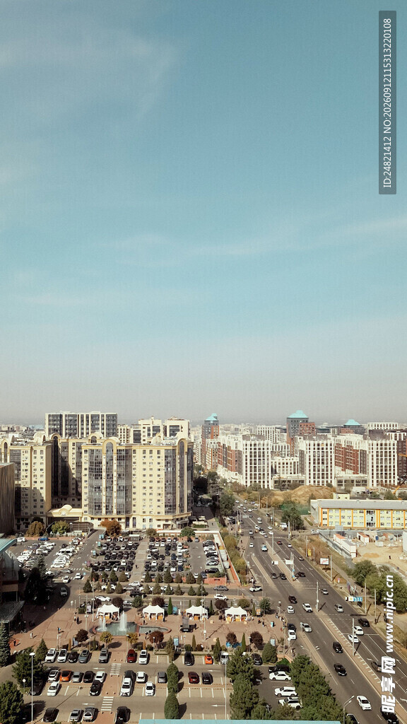 城市俯瞰景观图