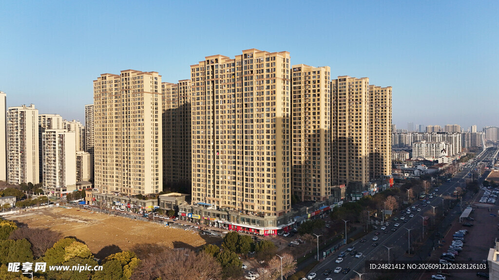 城市高层住宅区景观