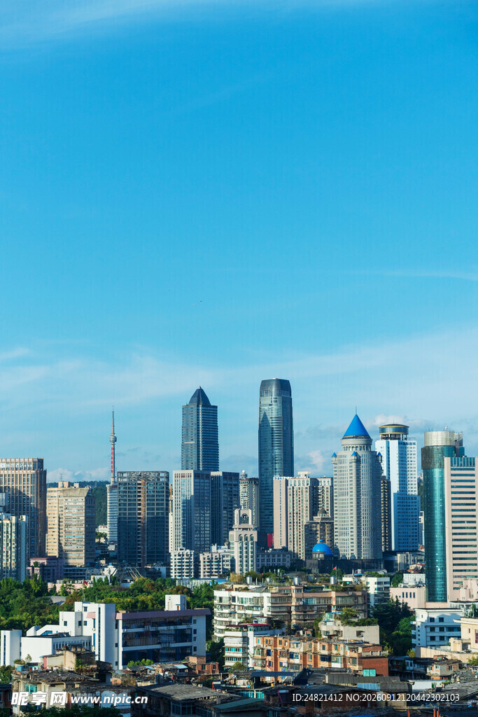 繁华都市天际线景观