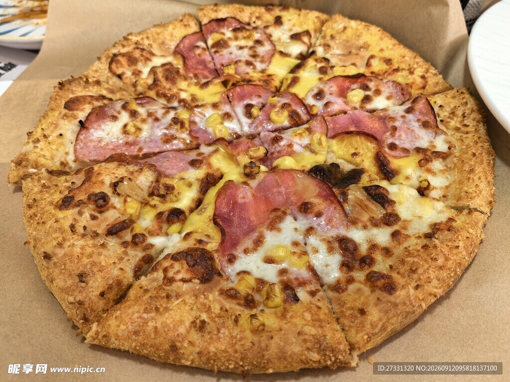 美味火腿披萨