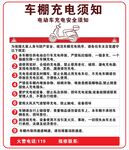 车辆充电须知海报