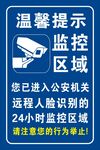 公安机关监控温馨提示牌