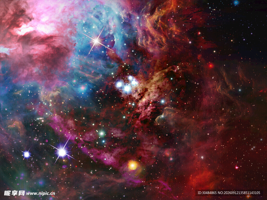 绚丽星云宇宙奇幻景象