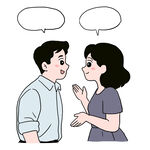 夫妻情侣人物对话