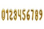 金色数字气球
