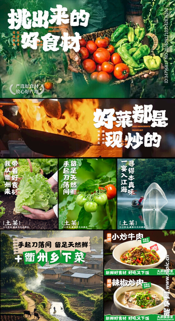 绿色多样特色农家菜