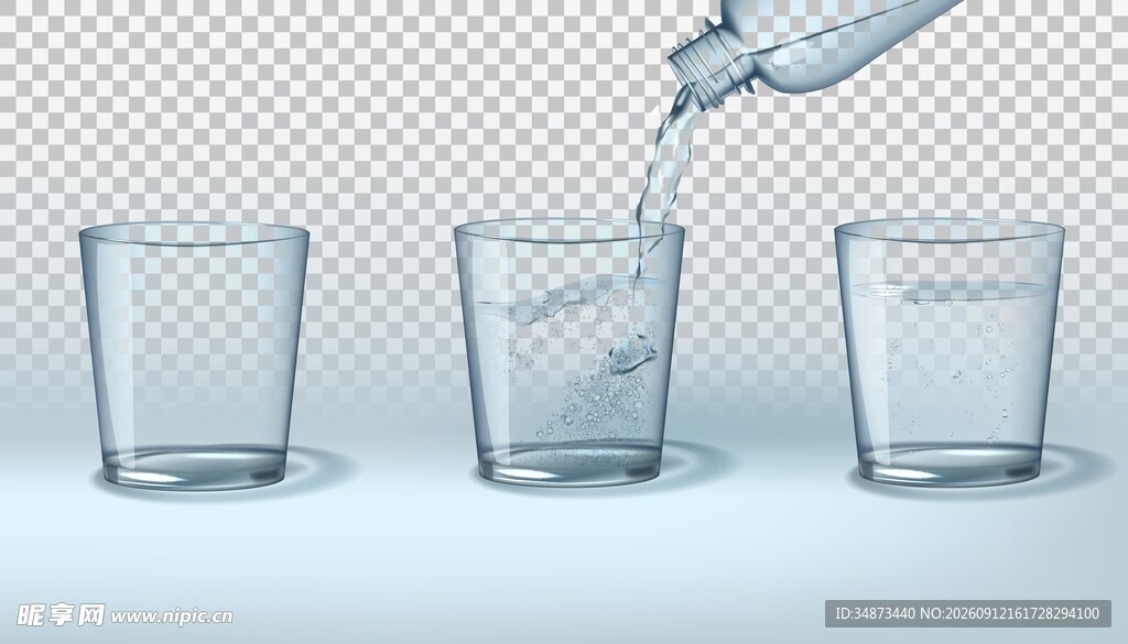 倒水杯素材集