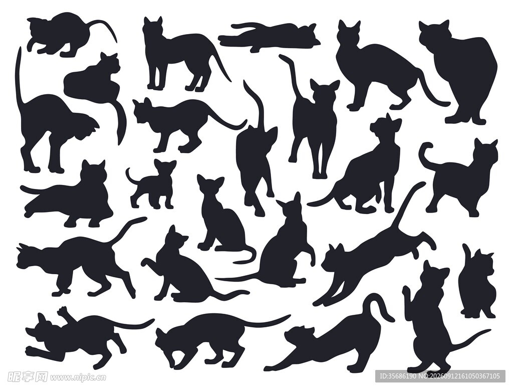 猫咪剪影合集