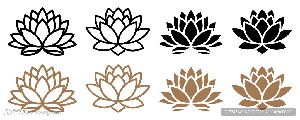 莲花图案合集