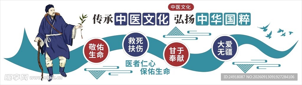 中医文化墙形象墙背景墙