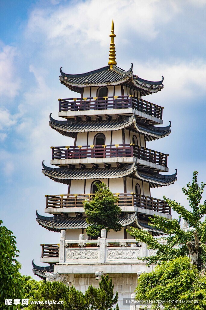 中式宝塔景观