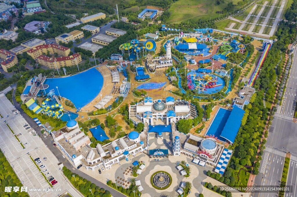 水上乐园全景俯瞰图