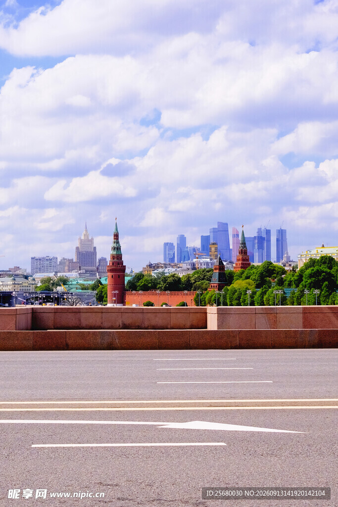 莫斯科城市景观远景