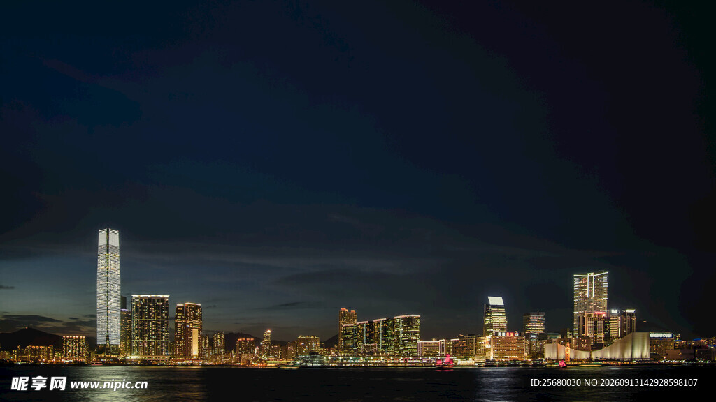 城市夜景璀璨灯火辉煌