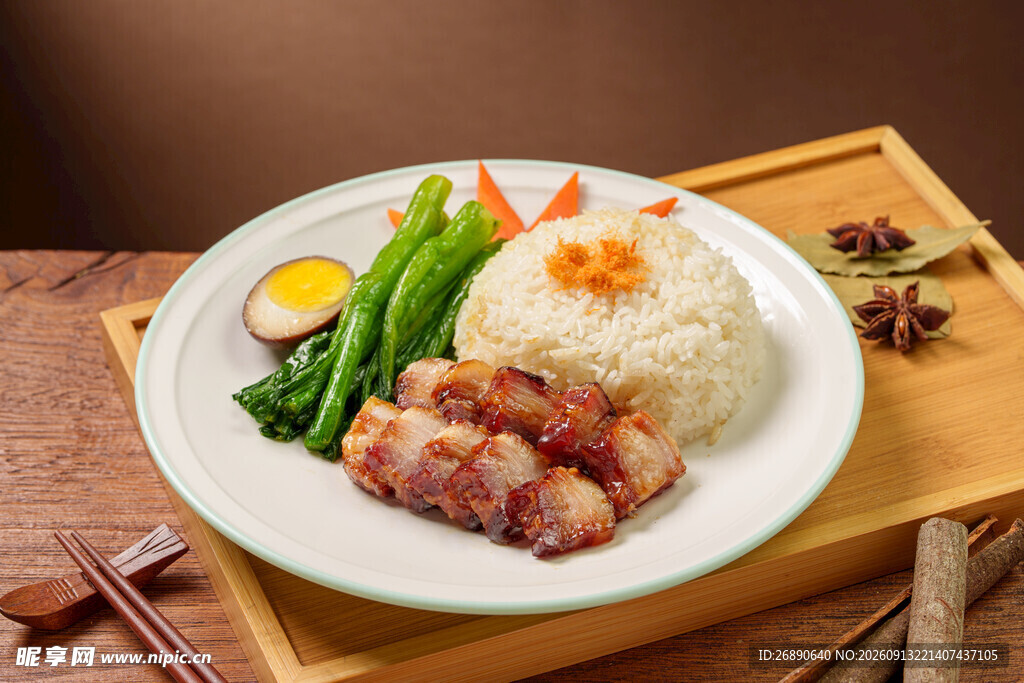 美味叉烧饭套餐