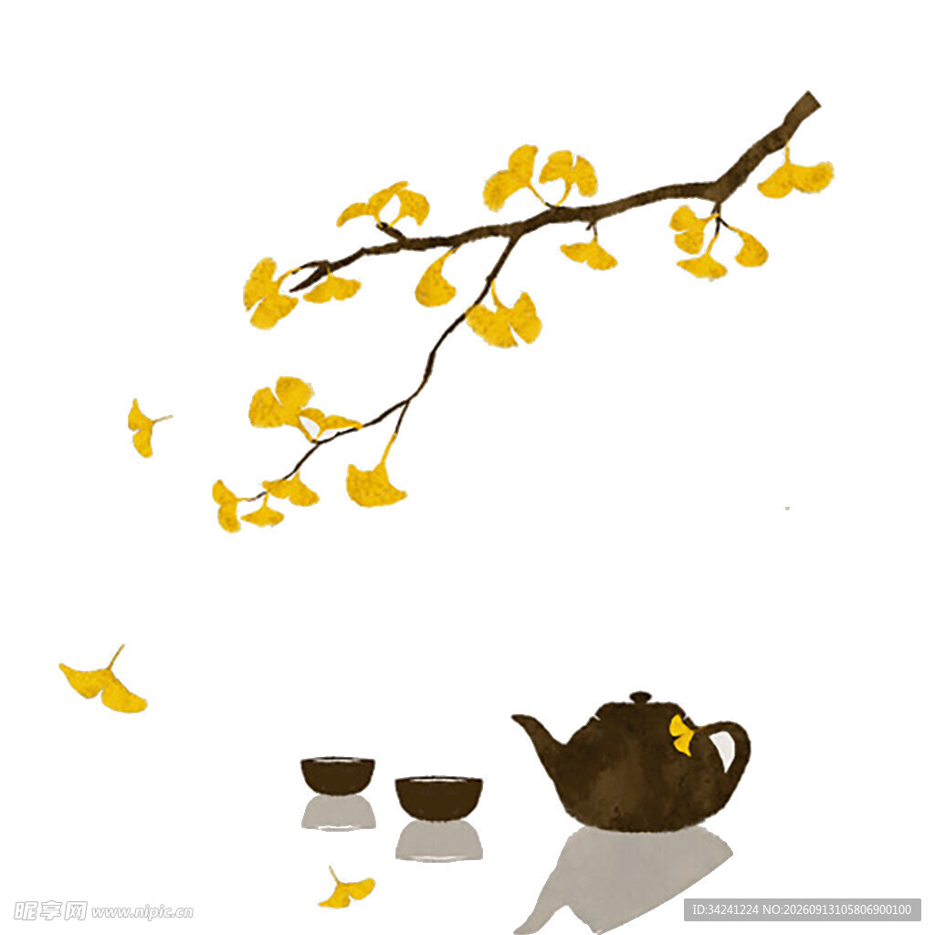 银杏树下的茶韵时光