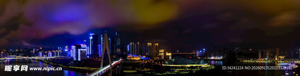 城市璀璨夜景