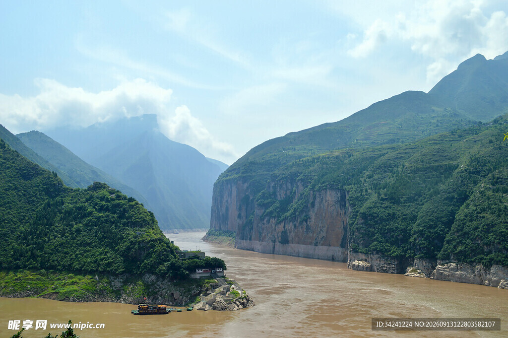 壮丽长江峡谷山水风光