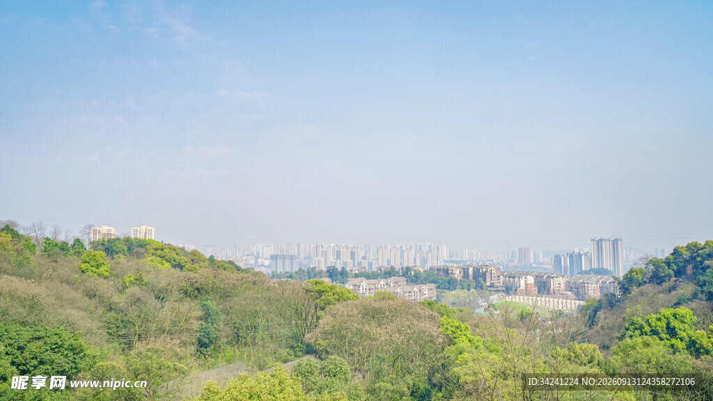 城郊绿意景观