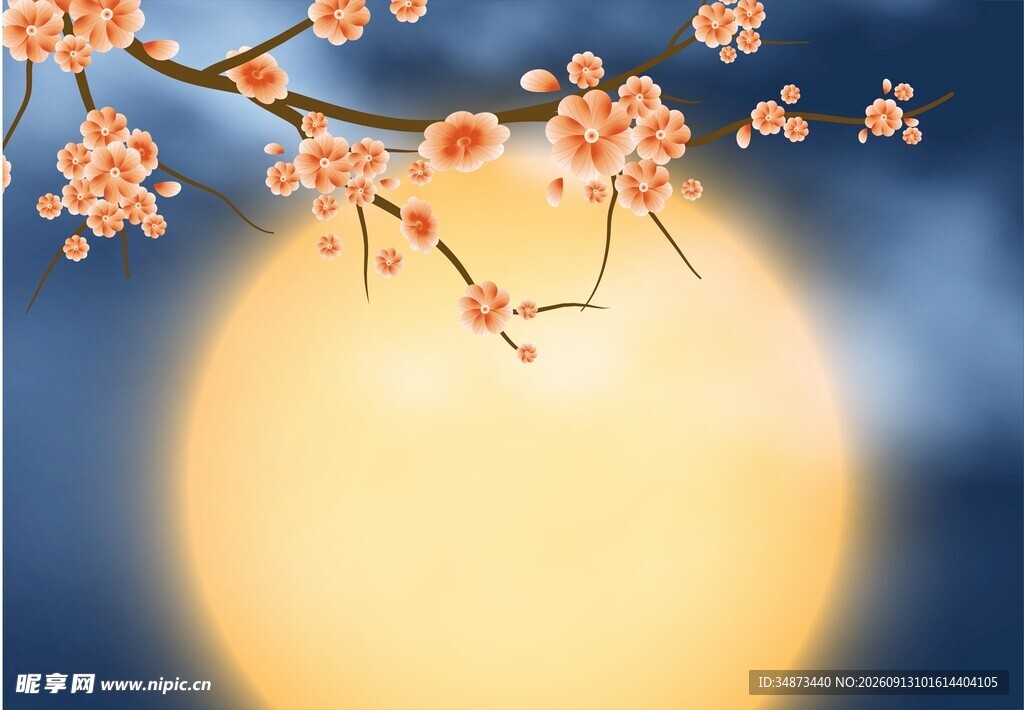 花月夜景图