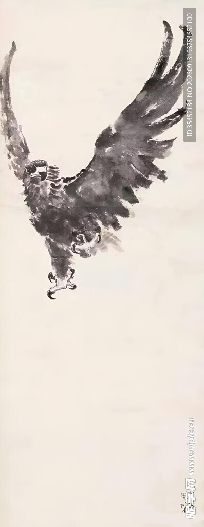 展翅雄鹰图