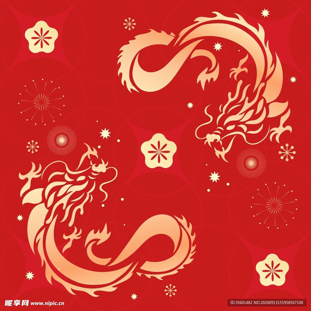 祥龙喜庆背景