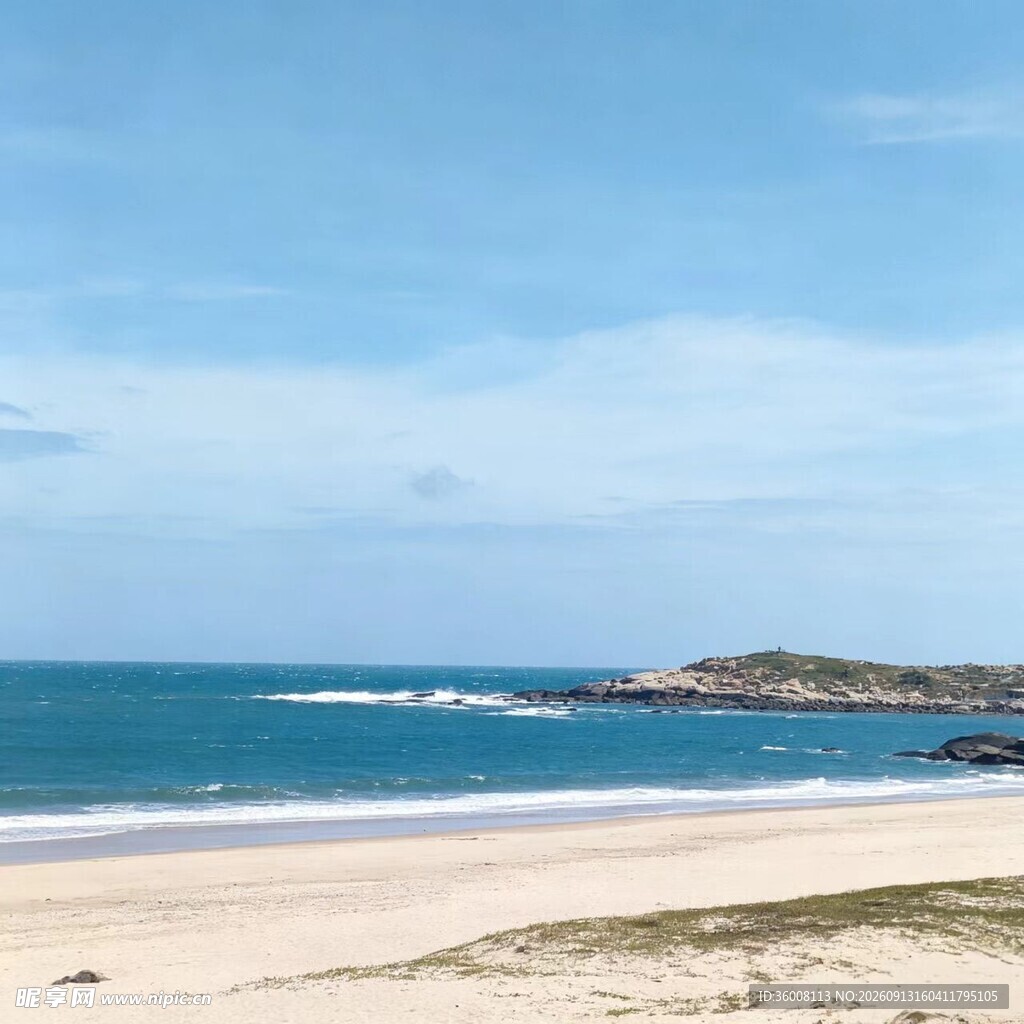 美丽海滨沙滩风景