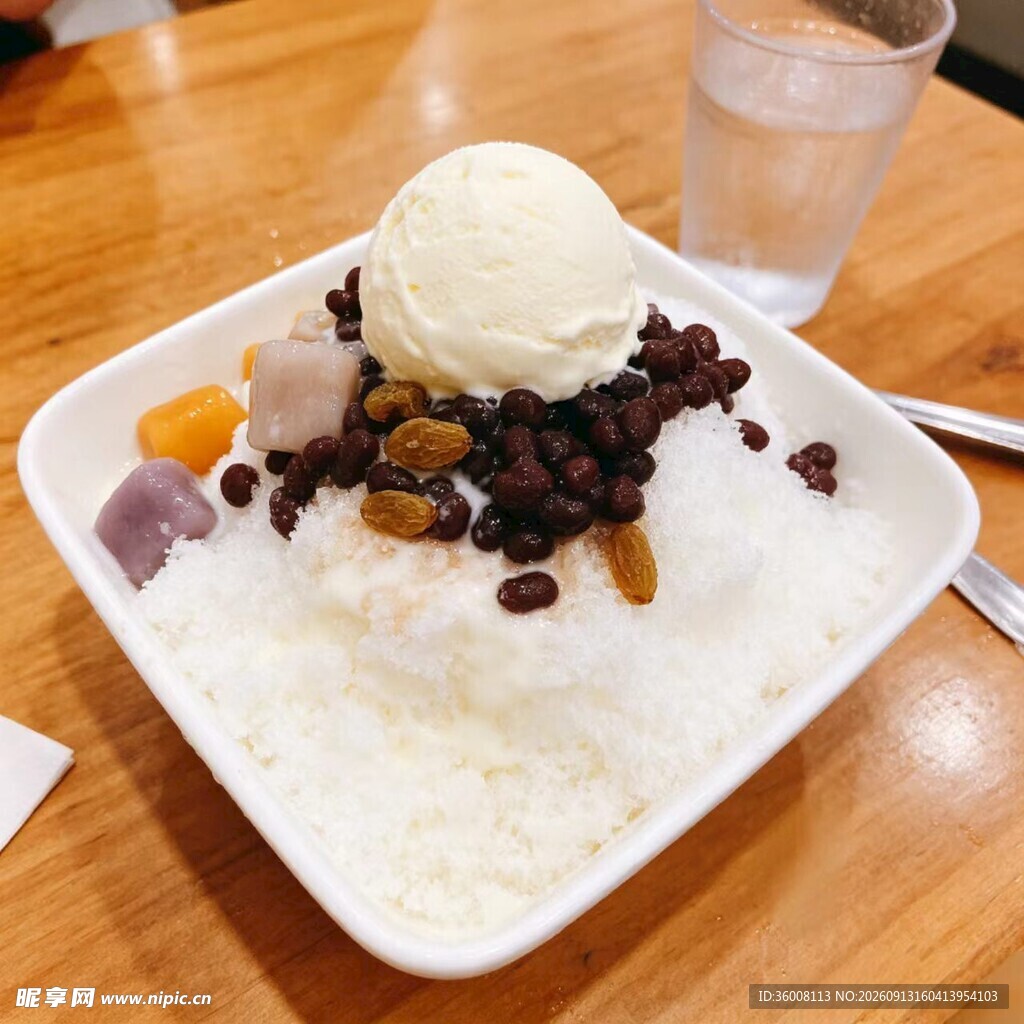 美味红豆冰淇淋盖饭