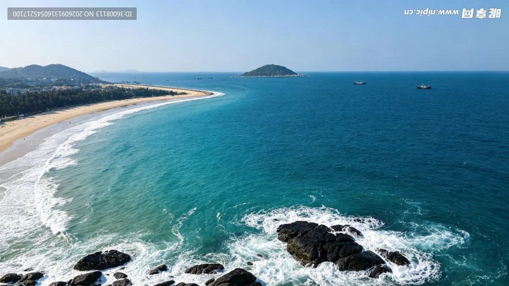 双月湾海景图