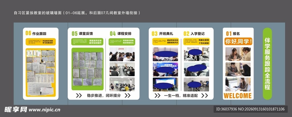 培训机构文化墙 师资展示墙
